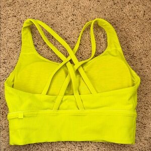 Lulu LIKE NEW Strappy Neon Sports Bra
